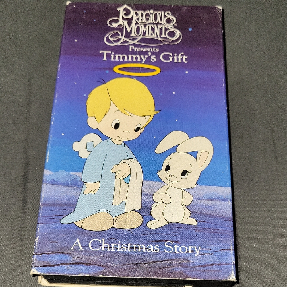 Precious Moments Timmy's Gift VHS with Blue and White Cover